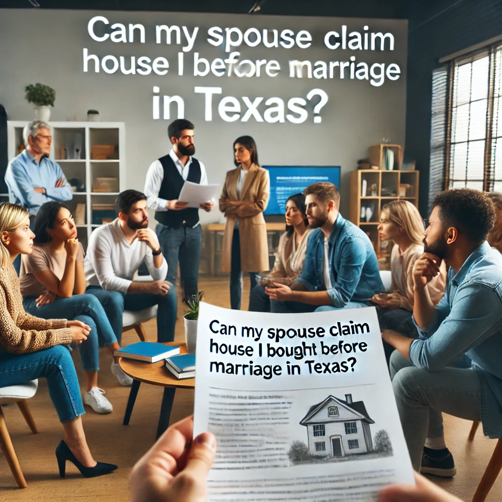 Can My Spouse Claim a House I Bought Before Marriage in Texas?