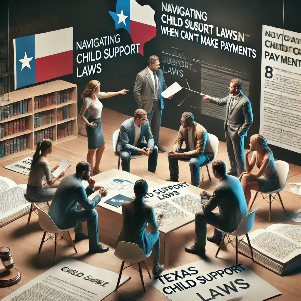How to Navigate Texas Child Support Laws When You Can't Make Payments