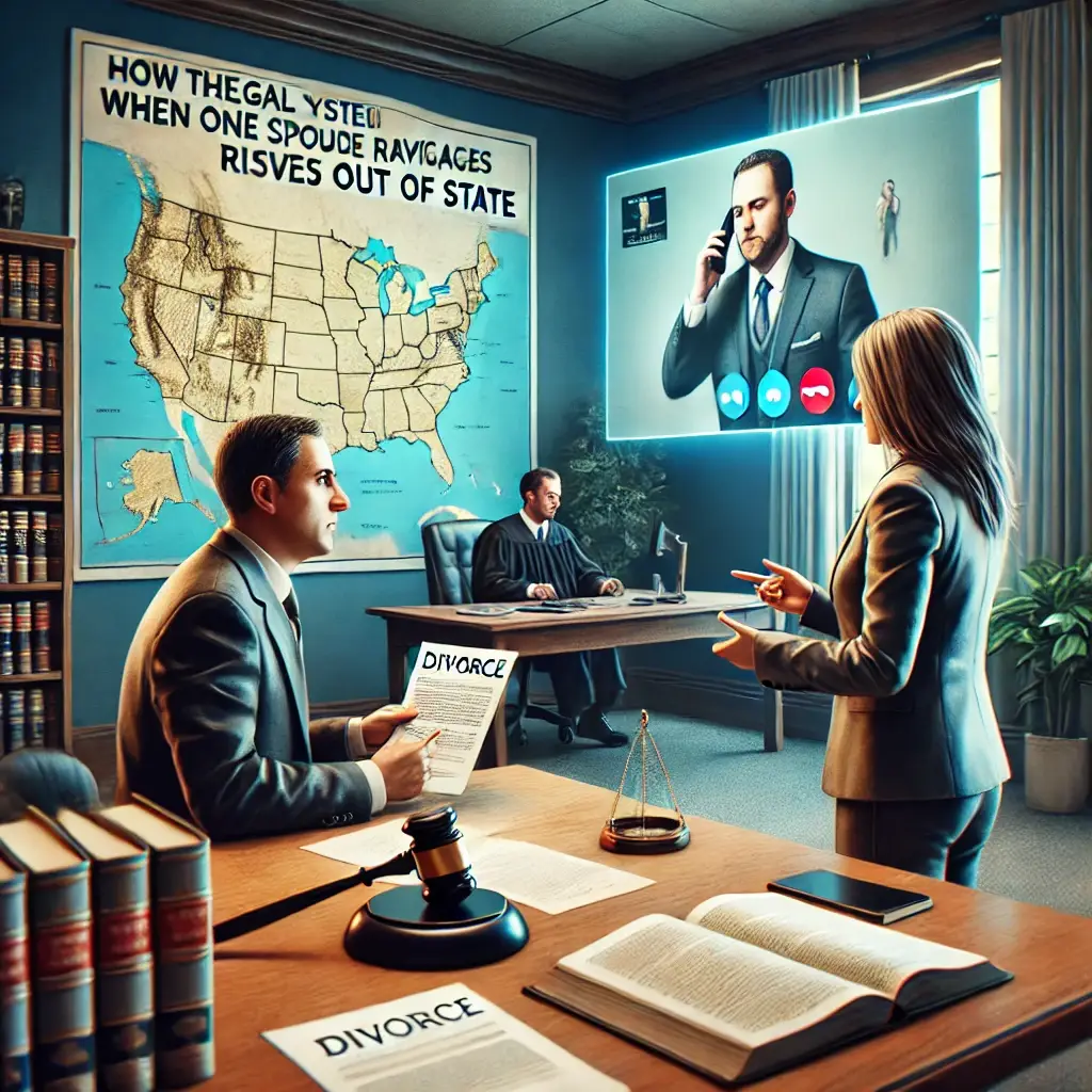 How Does Divorce Court Work If One Spouse Lives Out of State?