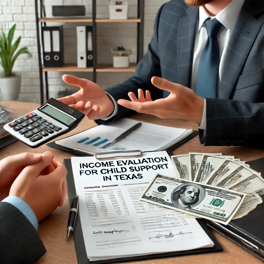 Texas courts evaluate a parent's total earnings