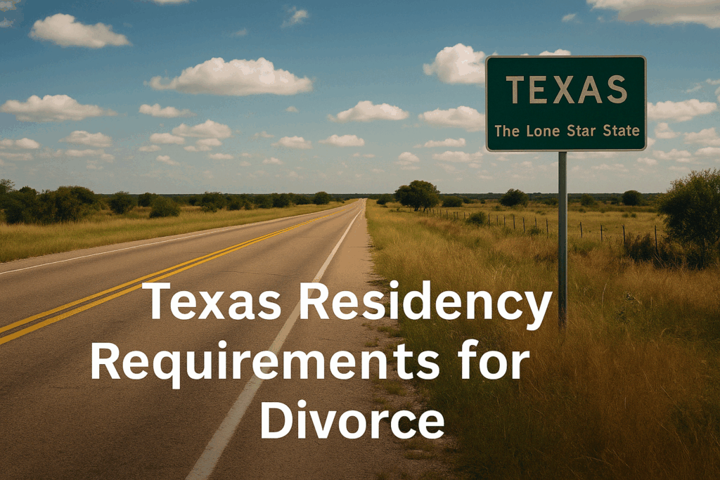 An overview of Texas residency requirements for divorce, including details on how long one must live in Texas.
