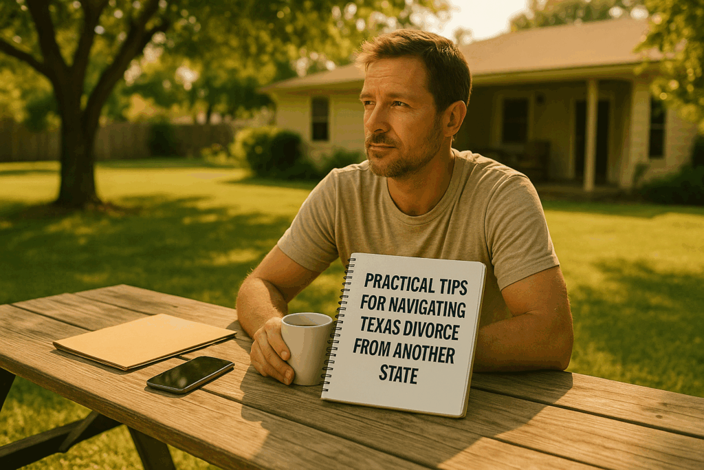 Practical tips for navigating Texas divorce from another state.