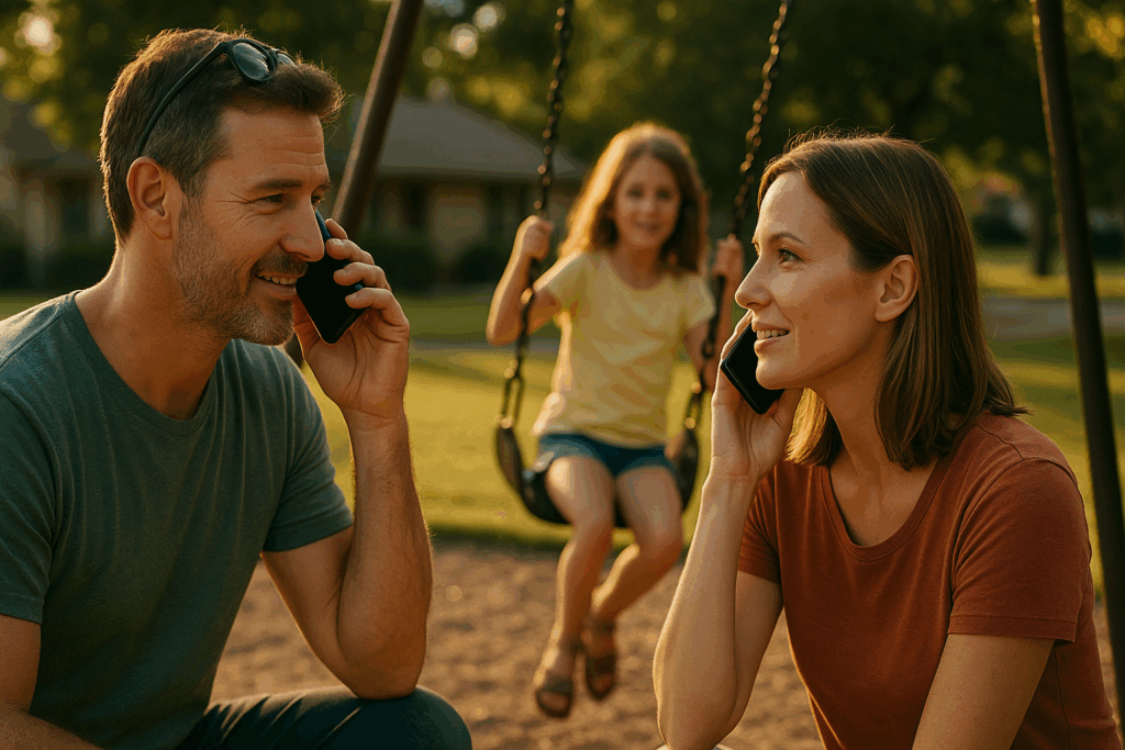 Maintaining communication with the other parent