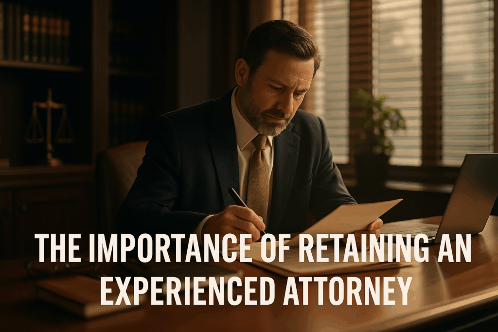 The importance of retaining an experienced attorney for divorce cases.