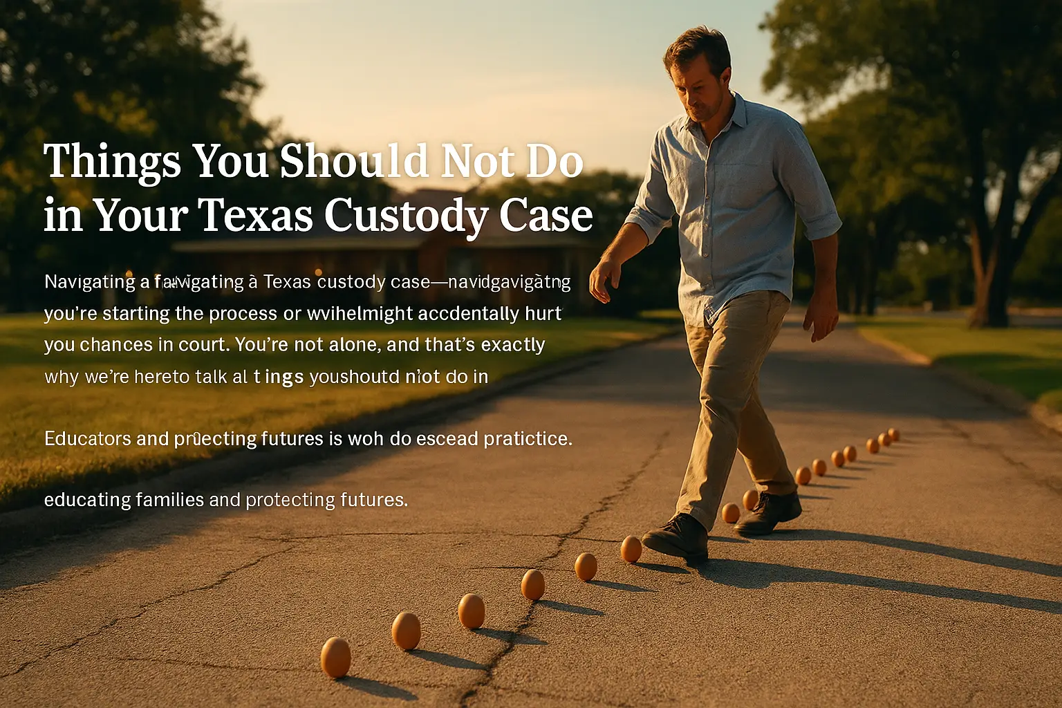 Things You Should Not Do in Your Texas Custody Case