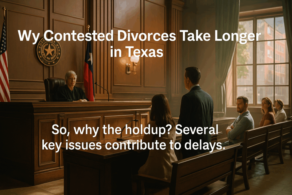 Why Contested Divorces Take Longer in Texas