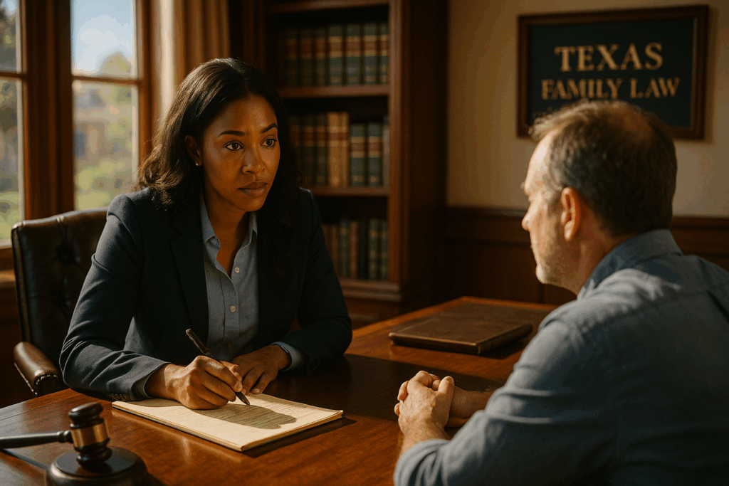 Consulting with a Texas family law attorney for personal jurisdiction matters.