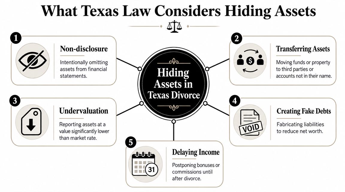 What Texas Law Considers Hiding Assets